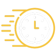 Reliable on time cleaning service icon
